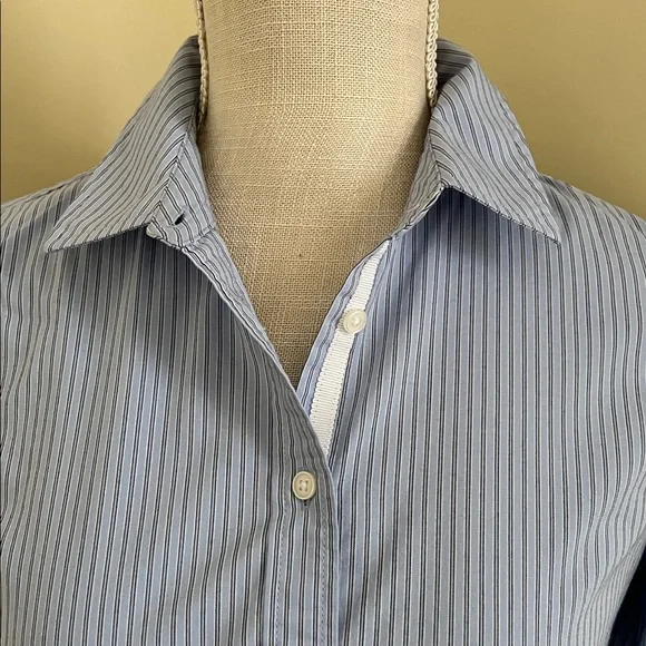 Banana Republic Light Blue Striped Shirt - Picture 7 of 15